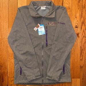 LSU Columbia Ascender III Softshell Jacket Size Small NEW